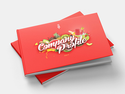 Paletaswey Company Profile Cover book company cover design fresh icecream ingredients layout popsicle print profile