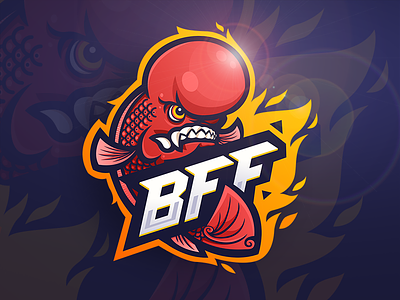BFF Bonfire Team - Logo Design bali barong competition design event exotic fire fish illustration logo louhan pet sporty team vector