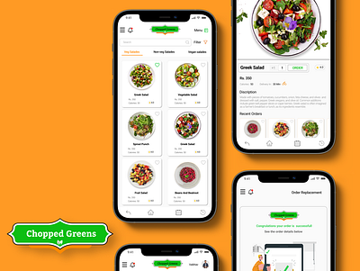 Chopped Greens branding figma graphic design illust illustration logo product design ui uiux ux