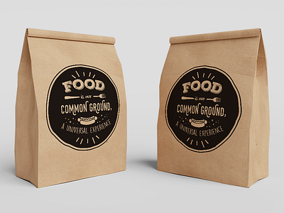 Food Quote - Typography 2 design food mockup paperbag quote typo typography