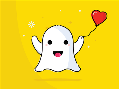 Ghost Emoji - Icon emoji flat ghost icon line whatsapp yellow