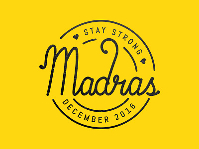 Madras - Typography chennai cyclone december madras typography