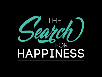 Happiness - Typography black calligraphy handwritten happiness search typo typography white