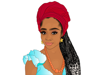 Gene africa character design comic design illustration nigeria portrait