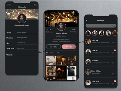 Daily UI #6- User Profile app challenge design edit profile ios mobile profile ui uiux user