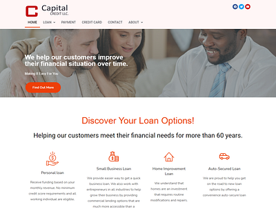 loan website branding design website design