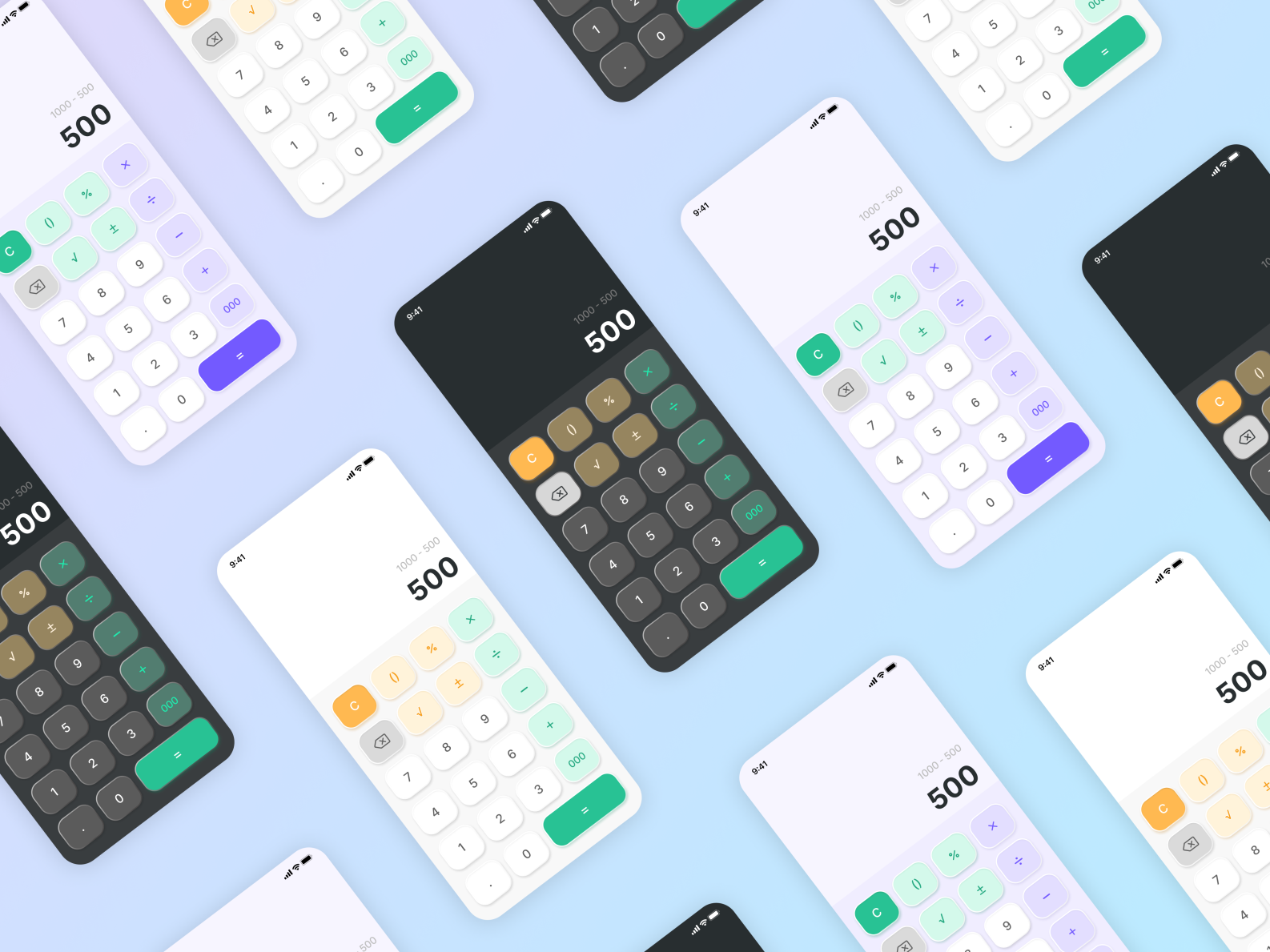 Calculator #Daily UI Challenge #004 by Jenny Wu on Dribbble