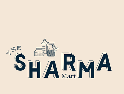 Sharma Mart adobe branding design illustration illustrator logo ui ux vector