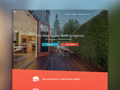 Staffing Agency Site Design career site design mock web design