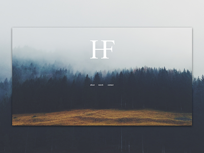 Holy Fawn band band site forest minimal simple trees web design