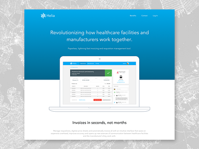 Marketing Page design healthcare invoice invoicing landing page marketing ui ux