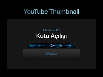 YouTube Thumbnail for iPhone 12 Pro apple card design ui ux