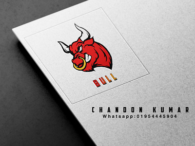 Strong logo. branding bull logo logo modern logo strong logo.