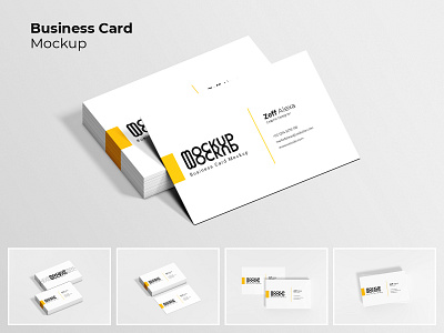 Business Card Mockup branding business business card company corporate editable graphic id minimalist mockup modern printing stack stationery