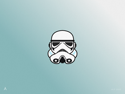 #1.3 Character Heads | Star Wars: Stormtrooper #1 design force icon illustration illustrator jedi logo sith sketch space star wars star wars day stormtrooper