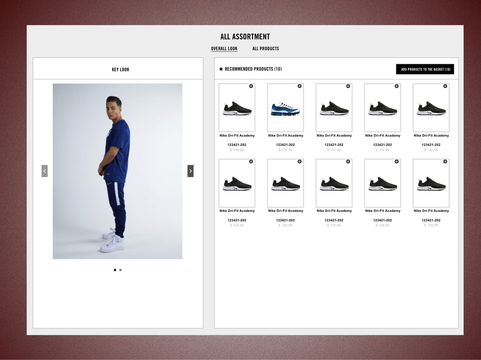 B2B E-commerce Platform Assortment page by Turgut on
