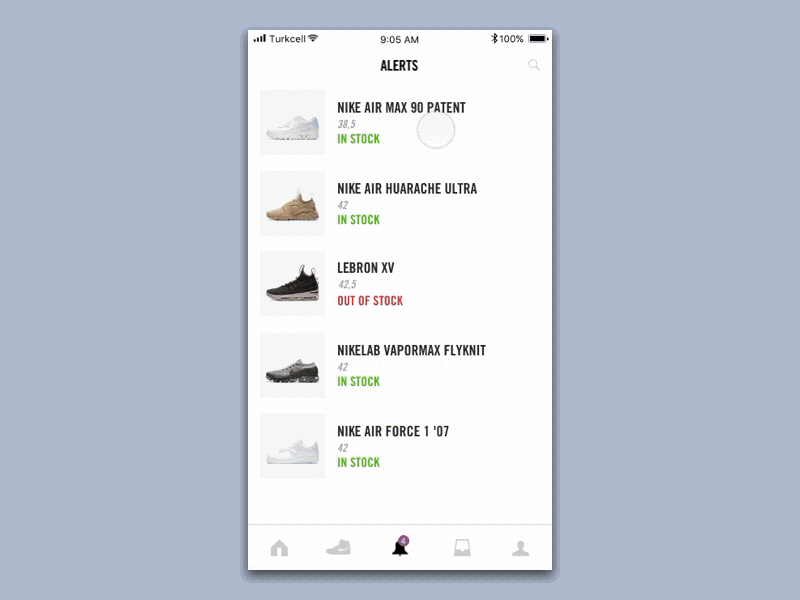 #3.2 Nike | Store Locator: Ecommerce App animation clean ecommerce minimal responsive shopping ui ux