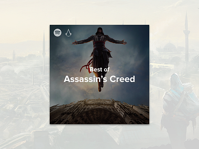 #1.1 Album Covers | Spotify: Best of Assassin's Creed album cover assassins creed design music music album playlist spotify ubisoft