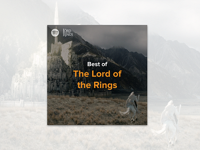 #1.5 Album Covers | Spotify: Best of Lord of the Rings album album cover music music album playlist spotify the lord of the rings