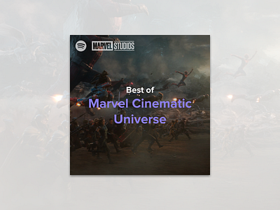 #1.8 Album Covers | Spotify: Best of Marvel Cinematic Universe