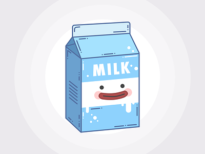Milk Box box character illustration milk vector