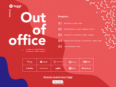 Toggl blog page