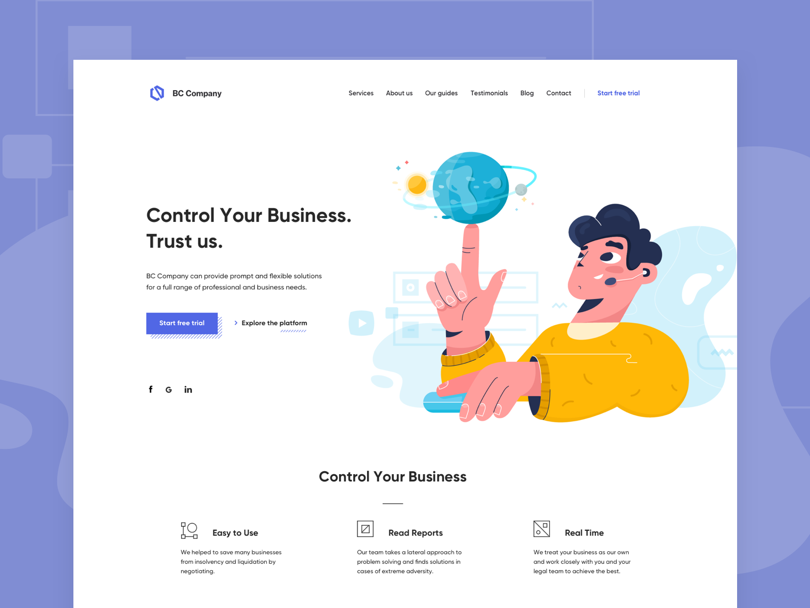 Landing page