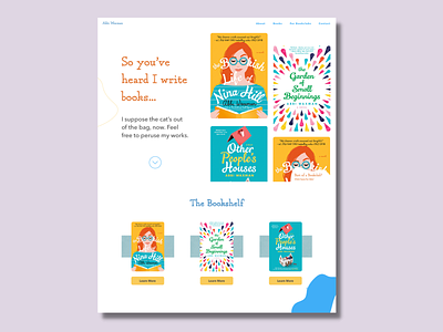 Abbi Waxman - Website author book branding design graphic design product design web design website website design