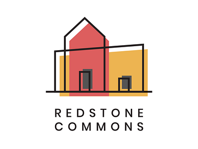 Redstone Commons logo brand branding design graphic design illustration logo logo design rebrand vector