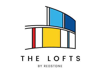 Redstone Lofts logo brand branding graphic design illustration logo logo design rebranding vector