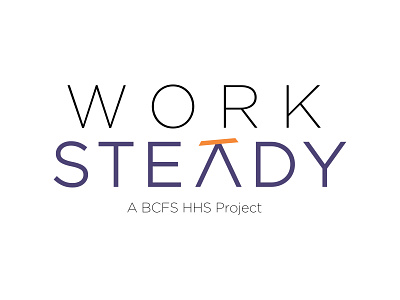 Work Steady Logo brand branding graphic design illustration logo logo design rebranding vector work steady worksteady