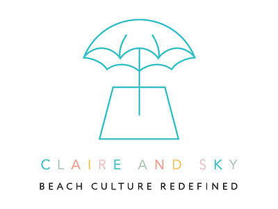 Claire and Sky Logo design