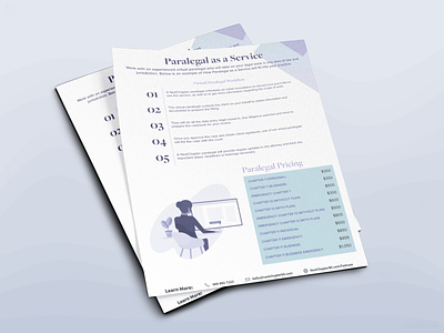 Paralegal Collateral - Pricing Sheet