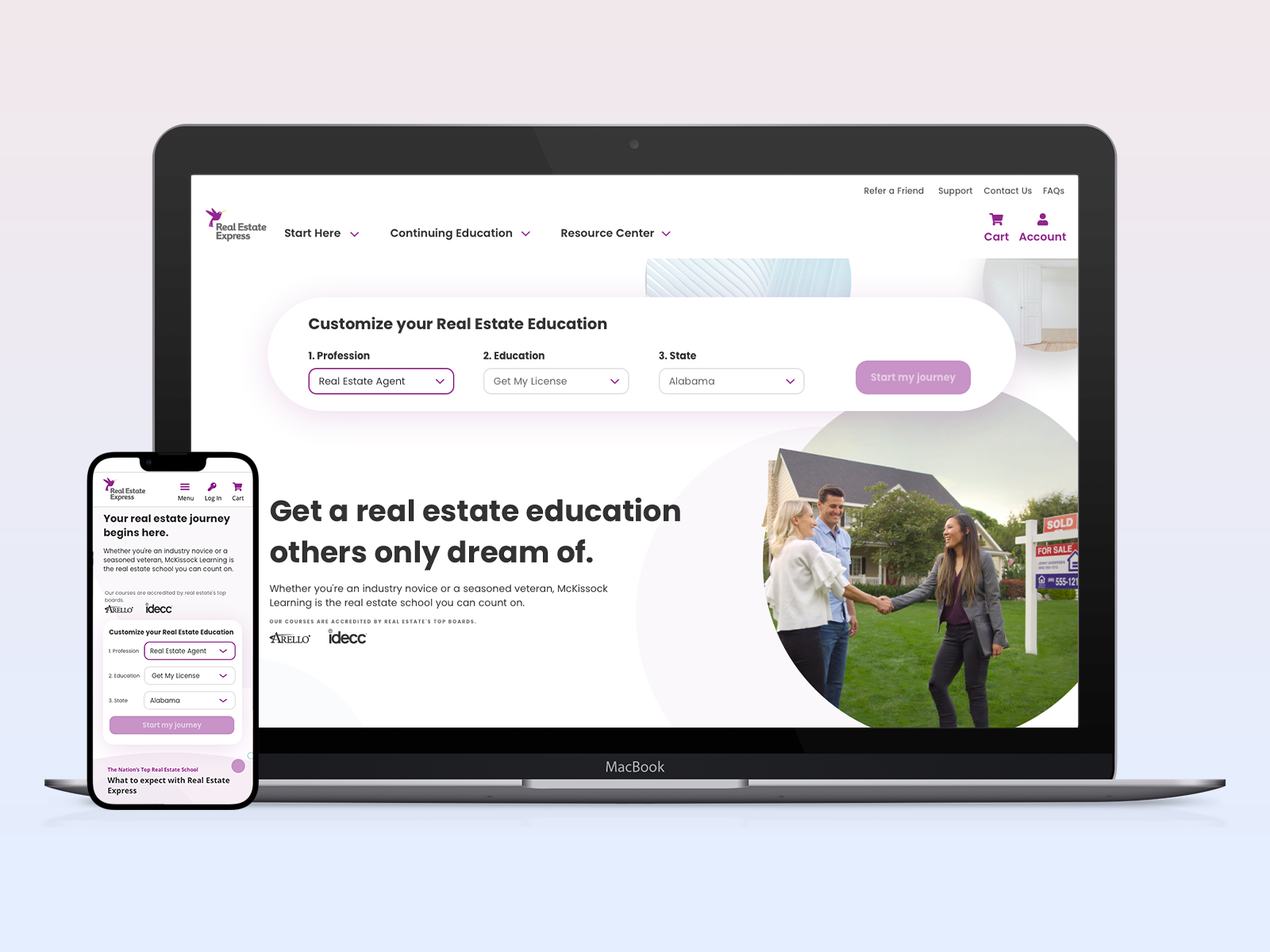 Real Estate Express website redesign by Coumba Myerson on Dribbble