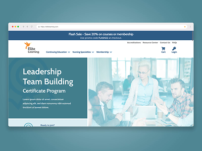 Elite Learning - Landing Page Redesign colibri coumba coumba win coumbawin desktop elite learning landing page ui user experience user interface ux web design webflow website website design wordpress