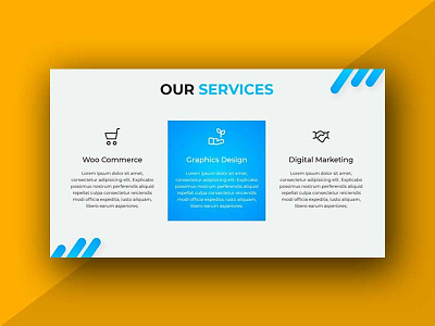 Services Section Design Using Materialize CSS