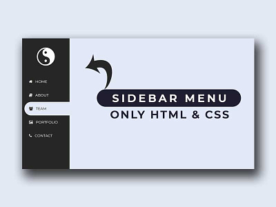 Simple Sidebar Menu Using HTML & CSS css css menu css navigation css sidebar menu css sidebar navigation menu css tutorial css3 frontend html html sidebar html5 menu css sidebar css sidenav css tutorial webdesign