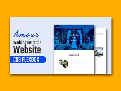 CSS Flexbox Wedding Invitation Template css css flexbox css3 frontend html html5 tutorial webdesign wedding invitation templates
