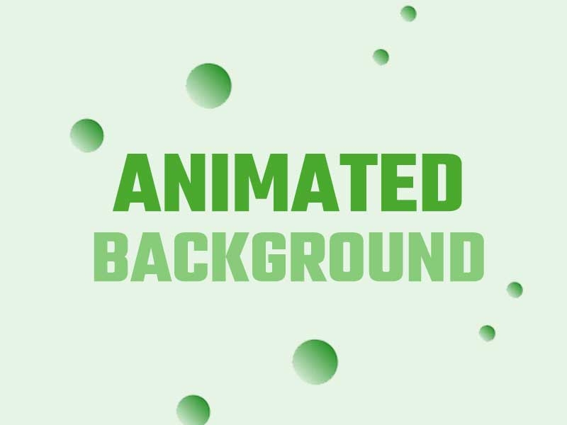 CSS Animated Background Example by divinectorweb on Dribbble