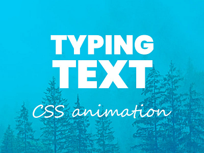 CSS Animated typing text effect css css text animation css3 frontend html html5 tutorial webdesign