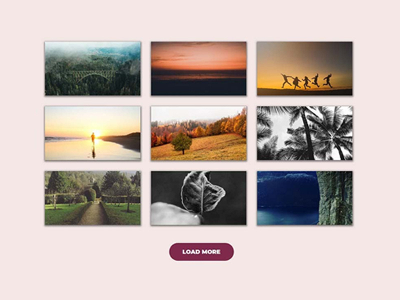 Pure CSS Load More Button by divinectorweb on Dribbble