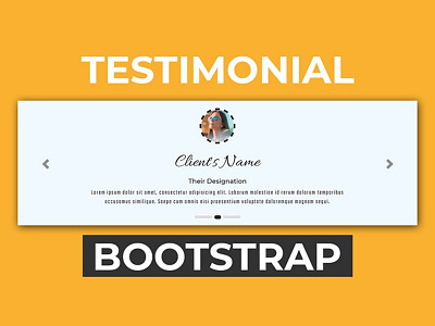 Testimonial Carousel using Bootstrap bootstrap css css3 frontend html html5 testimonial bootstrap testimonial slider tutorial