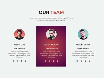 Responsive Team Section using Materialize CSS css css3 frontend html html5 materialize css tutorial webdesign