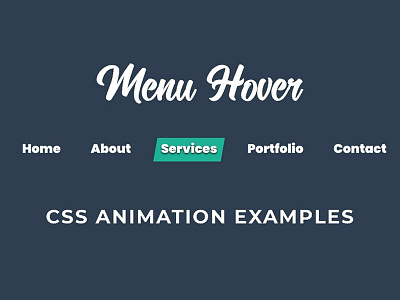 CSS Creative Menu Hover Effects css css animation css animation examples css menu css3 frontend html html5 tutorial webdesign