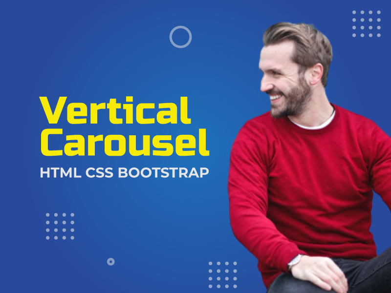 How to create Bootstrap Vertical Carousel by divinectorweb on Dribbble