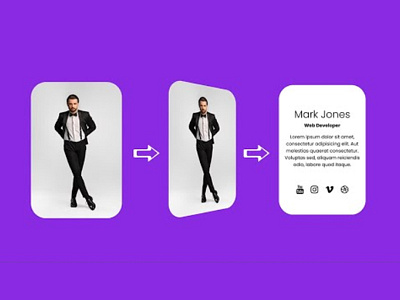 Pure CSS Card Flip Animation