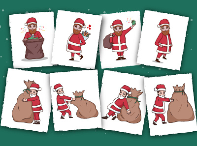 Christmas Cute Boy character christmas culture desember design graphic design hand drawn holiday illustration santa claus