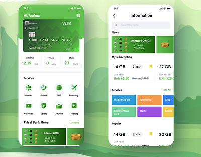 Bank App app branding design graphic design illustration logo ui ux web