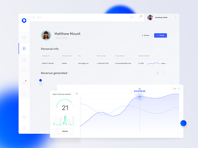 DoubleD Platform clean crm portal dashboard design ui userprofile ux white