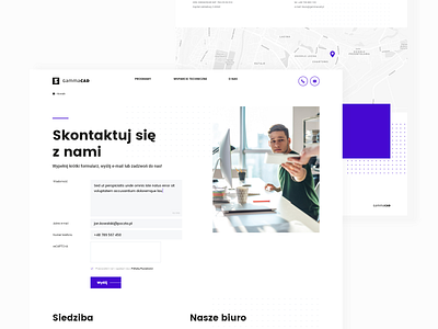 GammaCad Contact us Subpage Redesign